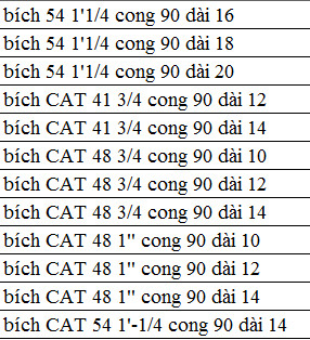 bích cong dài